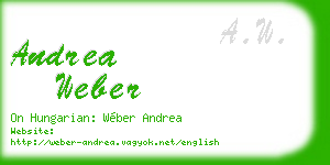 andrea weber business card